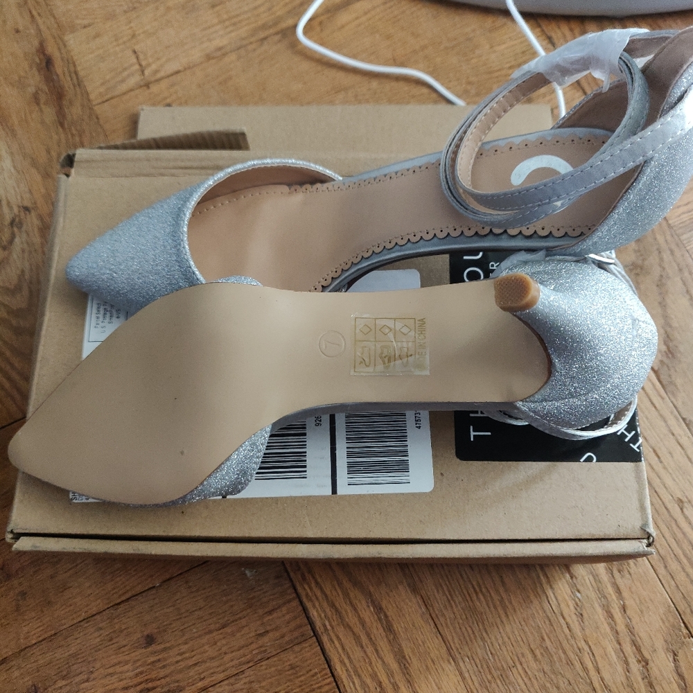 Silver shoes